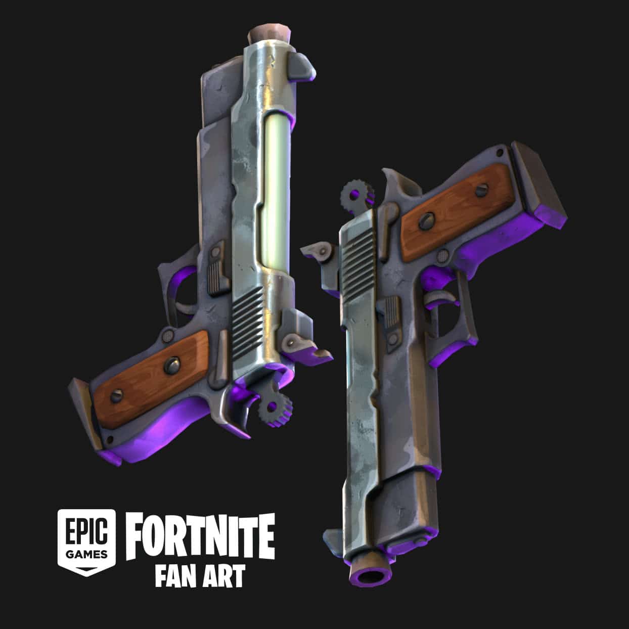 Fortnite Pistol render thumbnail 1