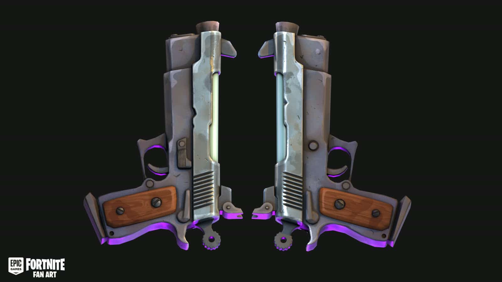 Fortnite Pistol render thumbnail 2