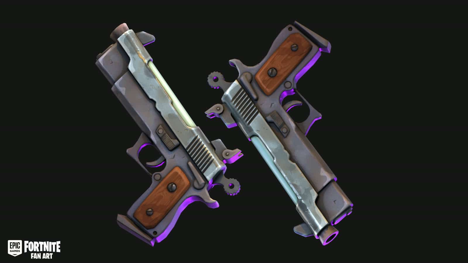 Fortnite Pistol render thumbnail 3