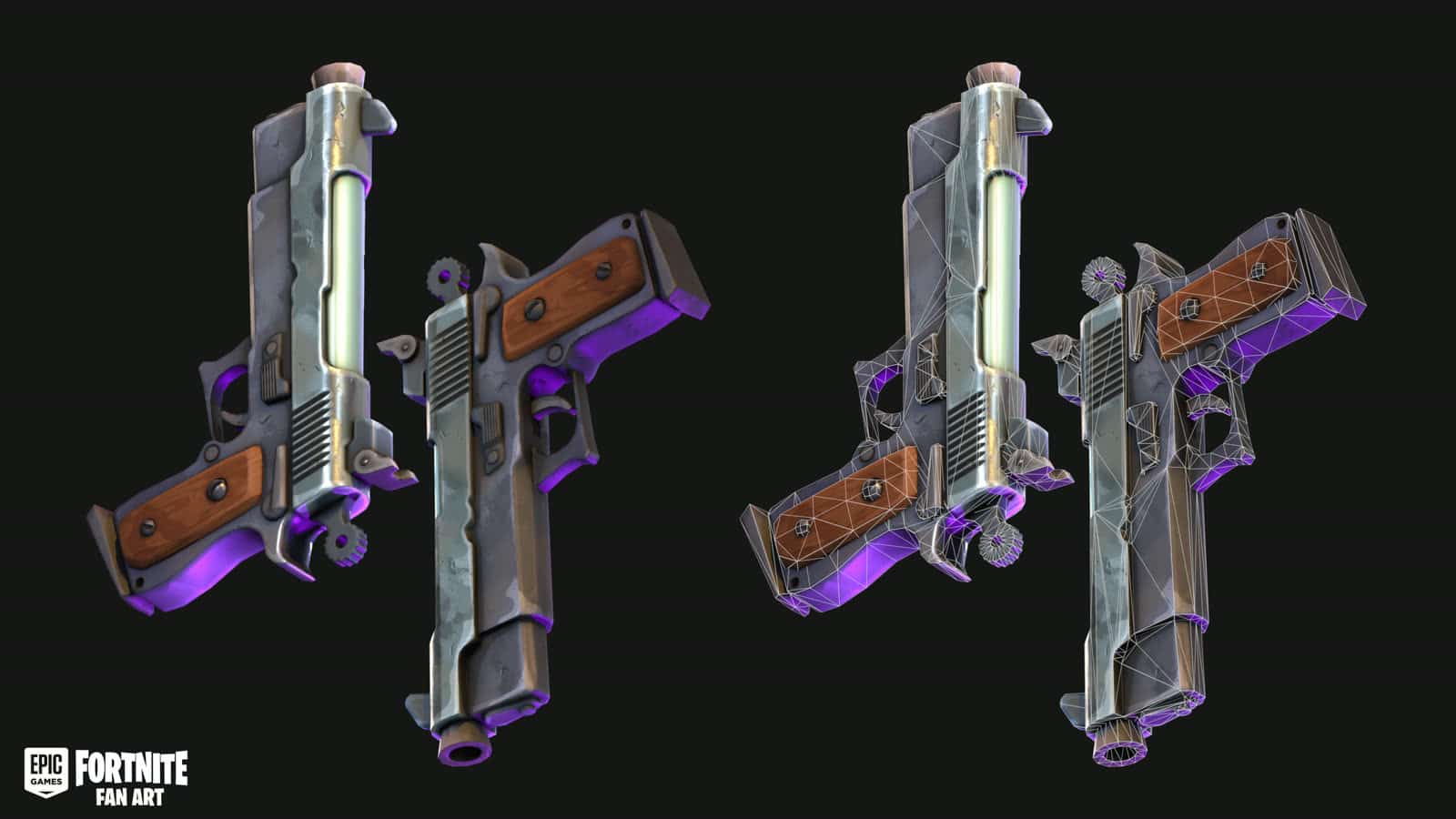 Fortnite Pistol render thumbnail 4