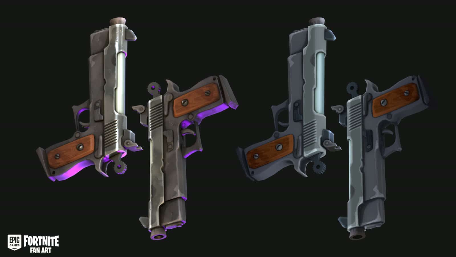 Fortnite Pistol render thumbnail 8