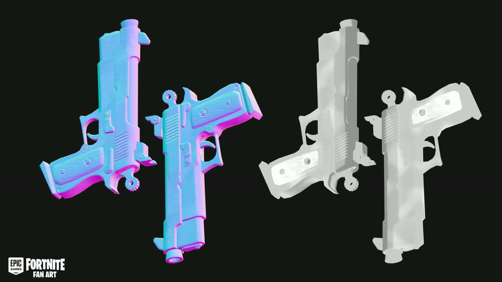 Fortnite Pistol render thumbnail 9