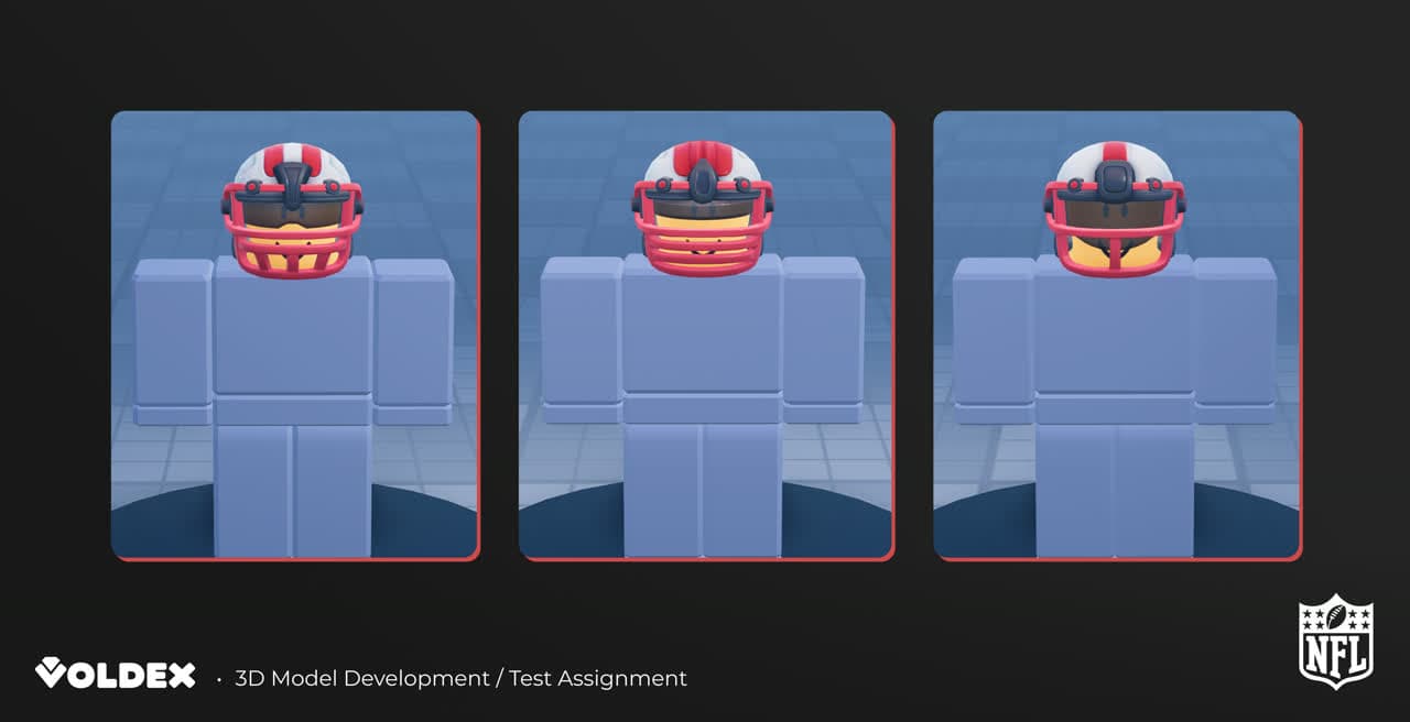 Voldex / NFL Universe — modular helmet design system