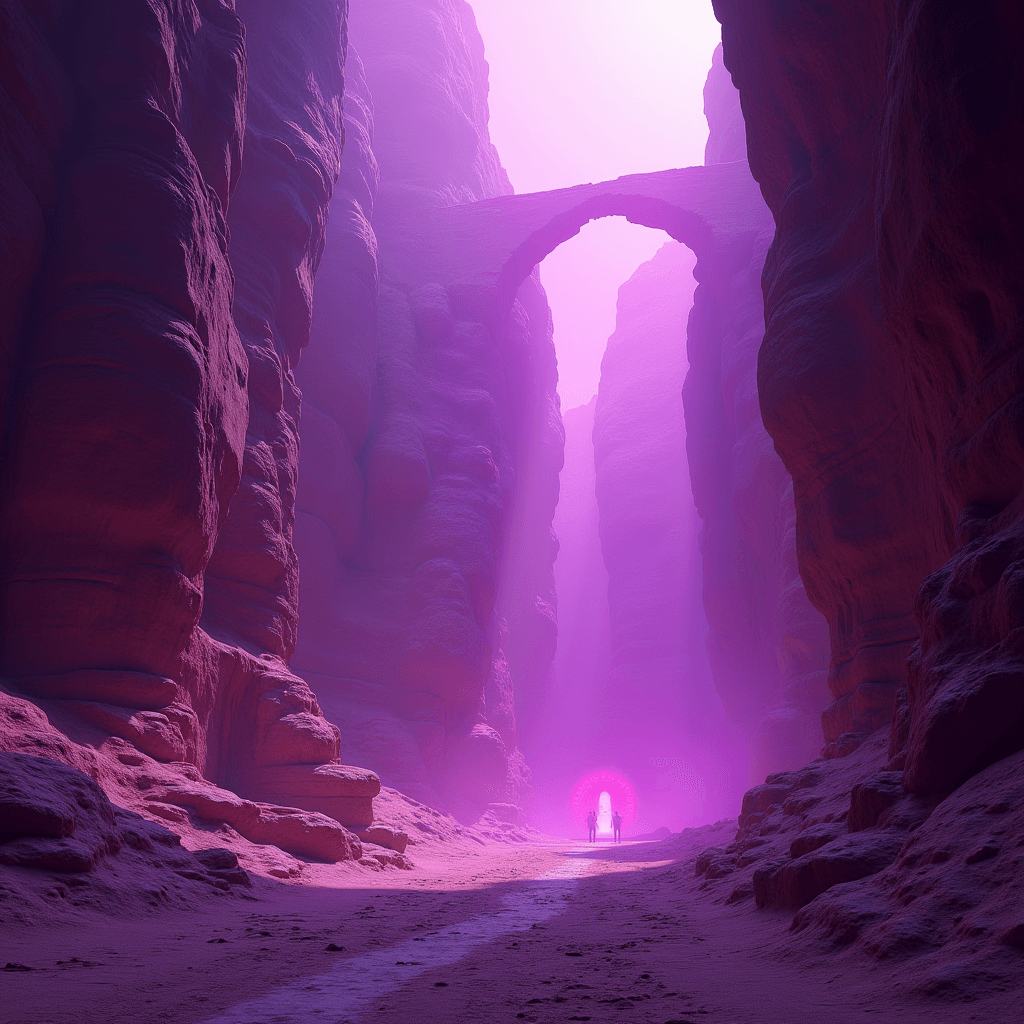 Desert ruins vista
